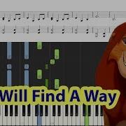 The Lion King 2 Simba S Pride Love Will Find A Way Piano