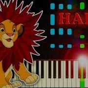 The Lion King Just Can T Wait To Be King Piano