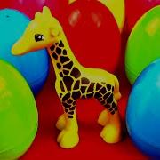 Zoo Wild Animals Surprise Eggs Panda Lion King Cub Rhino Monkey Camel Tiger Leopard Toys Fluffyjet