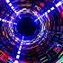 VisionKanal 4K Unendlicher Prismatischer Fraktal Tunnel Ohne Ton 2 Stunden