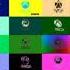64 Very Turbo Best Animation Logos Reversed Fixed VTBAL Invert Black And White