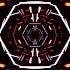 VisionKanal 4K Roter Neon Hexagon Kern Ohne Ton 2 Stunden