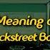 Backstreet Boys Show Me The Meaning Of Being Lonely Lyrics