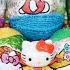 Hello Kitty Фигурки Хеллоу Китти и стикеры в сюрпризах от Юнион Распаковка шоколадных яиц